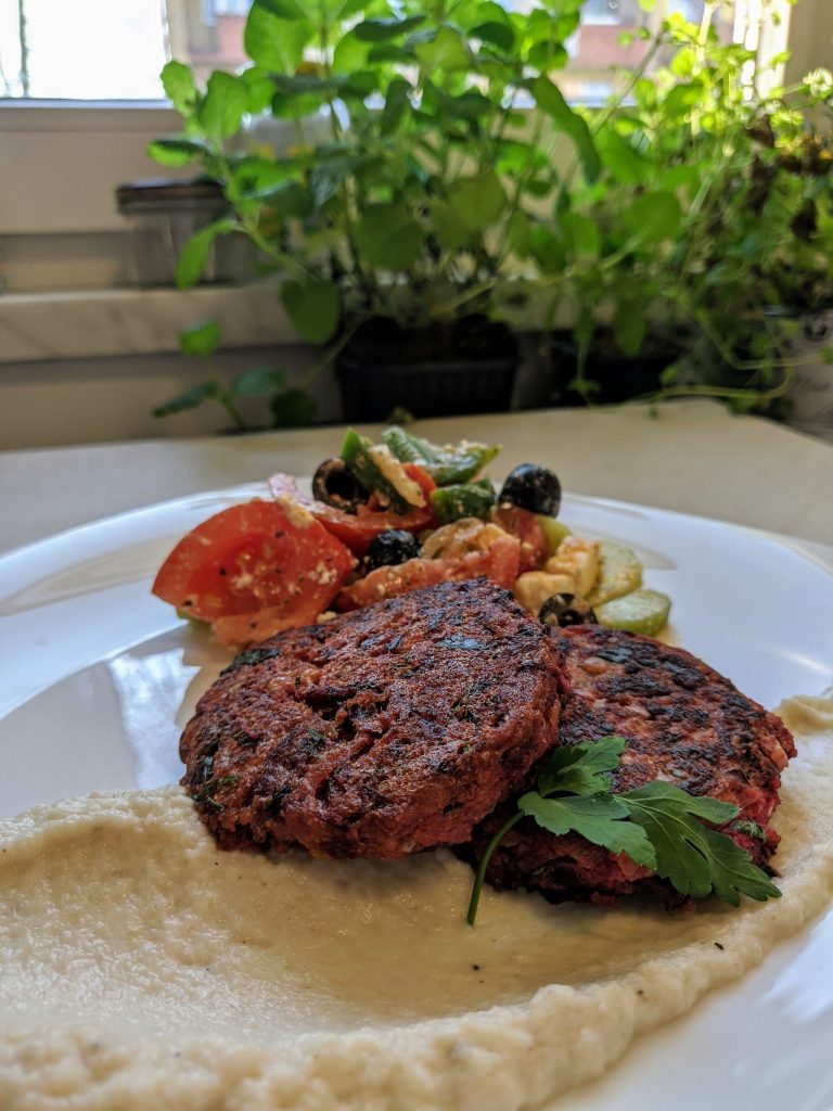 Kotlety z soczewicy i buraków